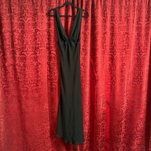 Retro Inspired Black Sheer Night Gown